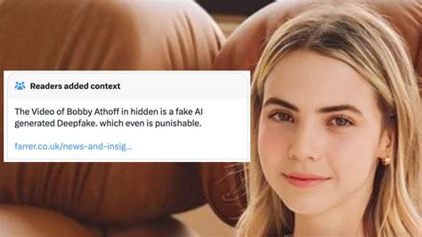 bobbi althoff deepfake video|What Is The Leaked Bobbi Althoff Video Going Viral On Social。